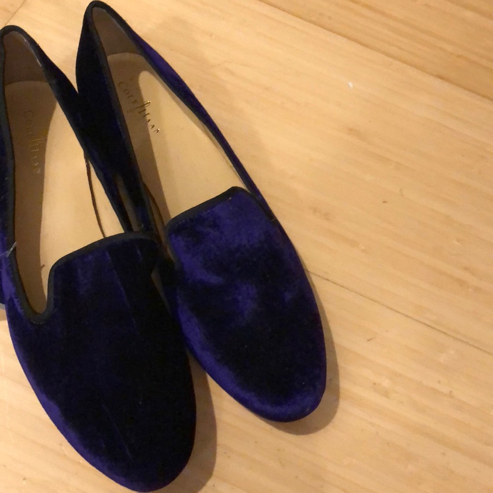 NWT Purple Velvet Cole Haan Loafers